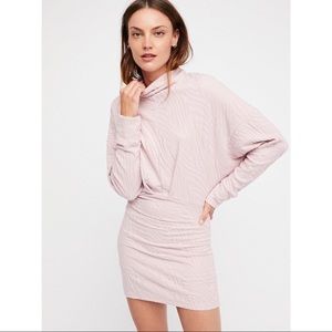 Free People Women's Pink Vivian Mini Dress